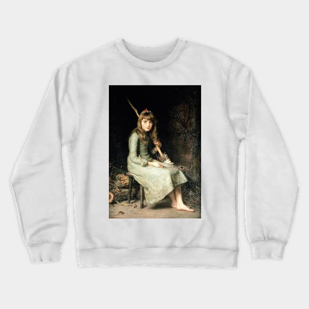 Cinderella - Sir John Everett Millais Crewneck Sweatshirt by forgottenbeauty